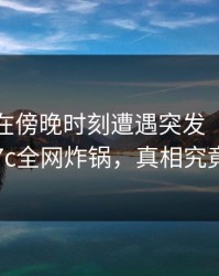 主持人在傍晚时刻遭遇突发“草”事件：17c全网炸锅，真相究竟如何？