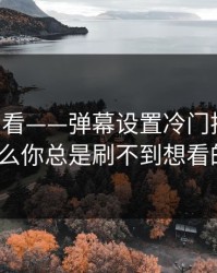 17c免费看——弹幕设置冷门揭秘：为什么你总是刷不到想看的？