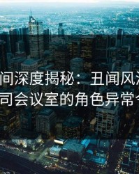 秘语空间深度揭秘：丑闻风波背后，大V在公司会议室的角色异常令人意外
